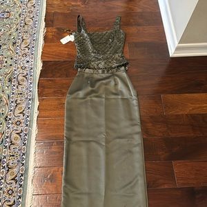 Beautiful top with long skirt for evening